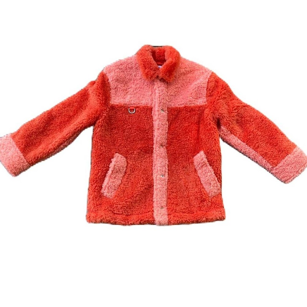 Somewhere Nowhere fluffy two tone jacket